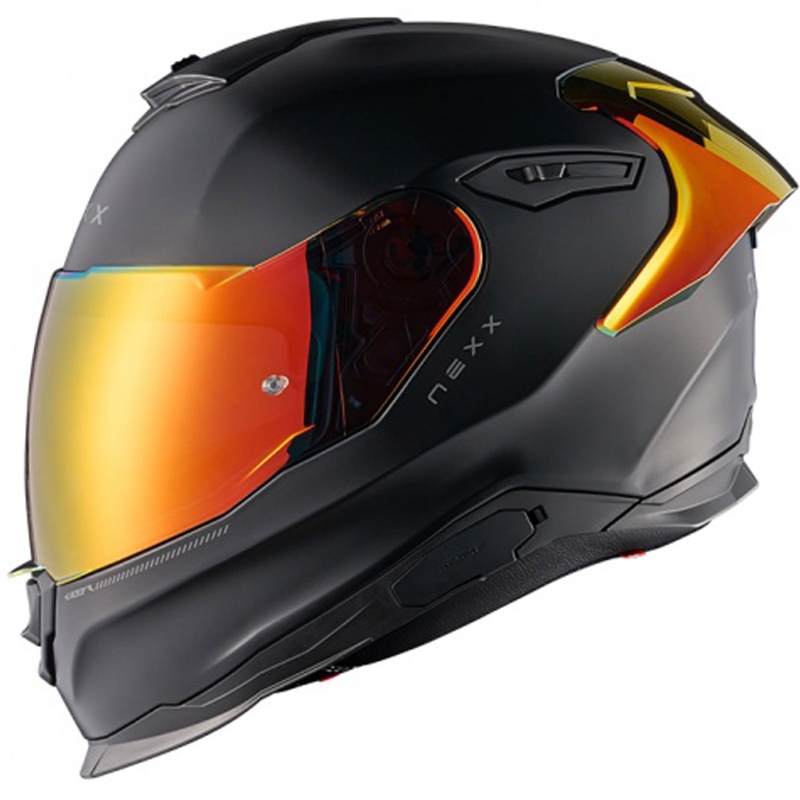 Integreeritud mootorratta kiiver NEXX Y.100R Subsonic matt must-punane - II. kvaliteet allahindlus