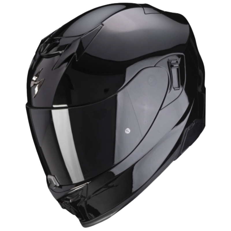 Scorpion EXO-520 EVO AIR Solid täiskiiver läikiv must allahindlus 2 - II. kvaliteet