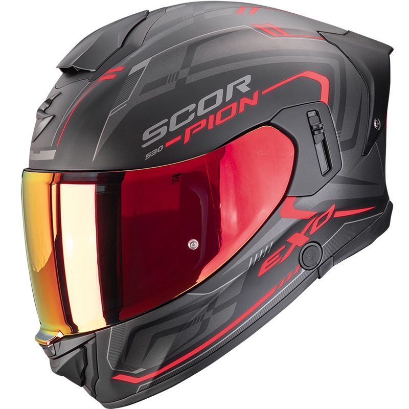 Scorpion EXO-530 Air Slope täismaskiiver matt must-punane - II. kvaliteet