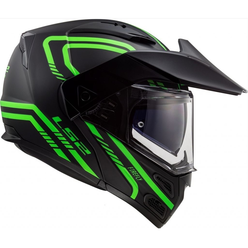 Vyklápěcí přilba LS2 FF324 Metro EVO Firefly černo-fluo zelená