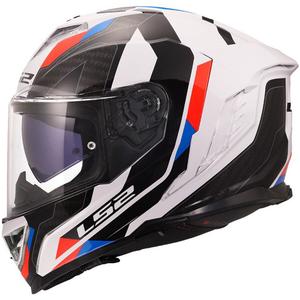 Täismaskiiver LS2 FF818 Storm III Sports läikiv valge-sinine-punane - II. kvaliteet