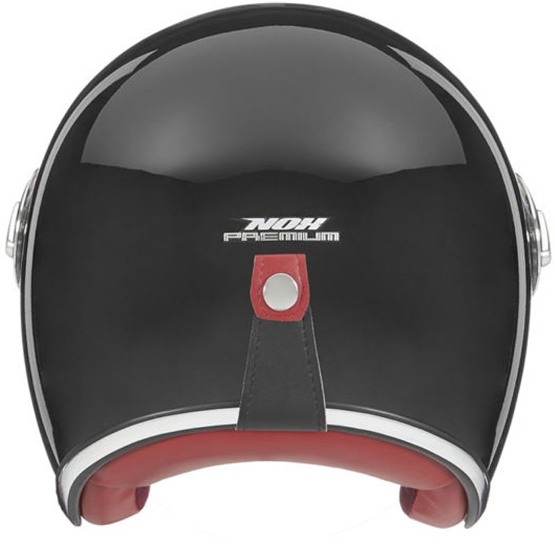 Avatud mootorratta kiiver NOX PREMIUM Heritage must - II. kvaliteet