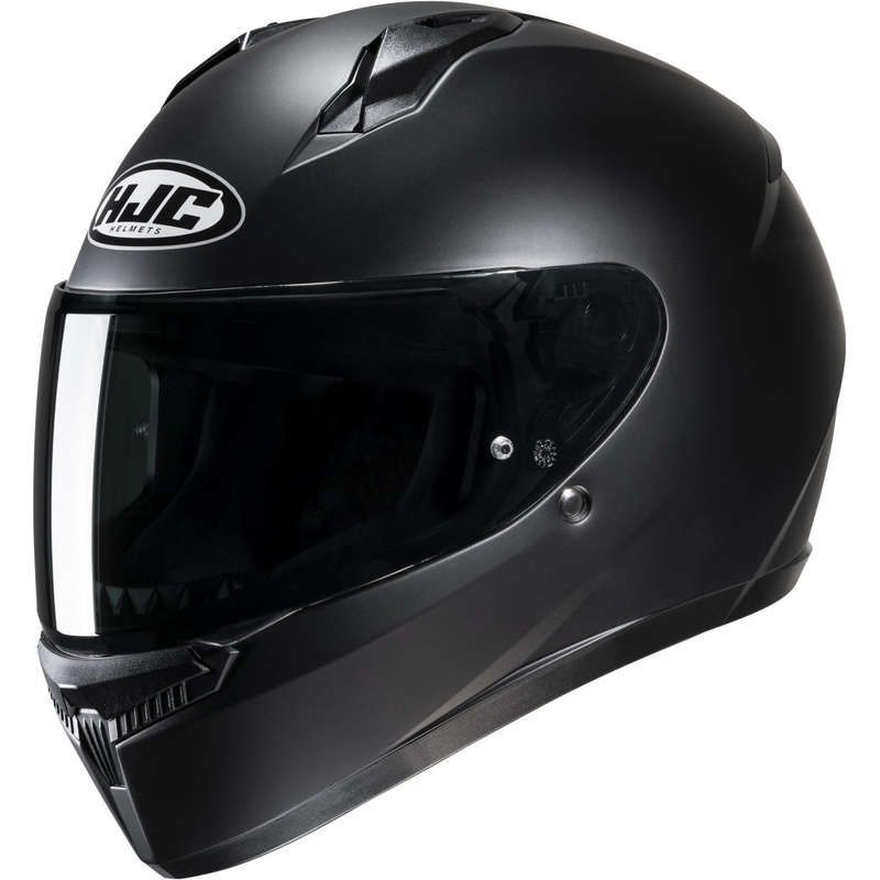 HJC C10 Solid semi flat integral mootorratta kiiver must - II. kvaliteet