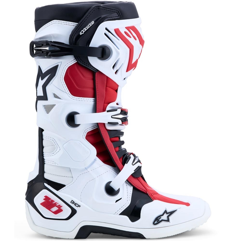 Alpinestars TECH 10 krossisaapad valge-must-punane