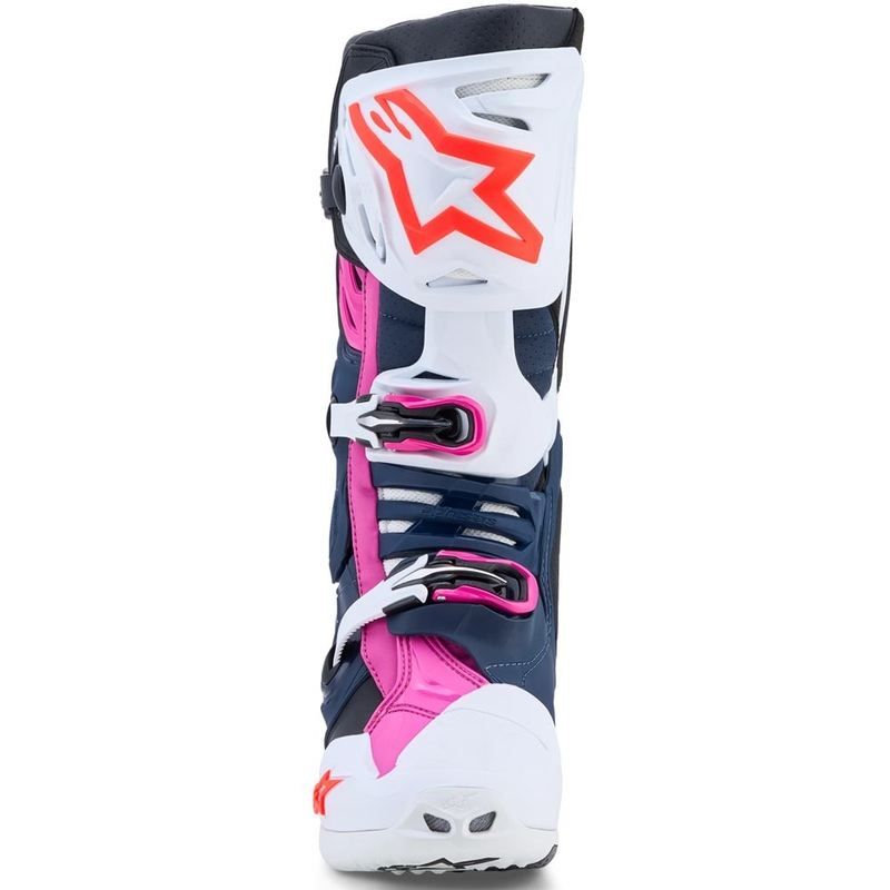 Alpinestars TECH 10 Superventileeritud krossisaapad tumesinine-valge-must-lilla