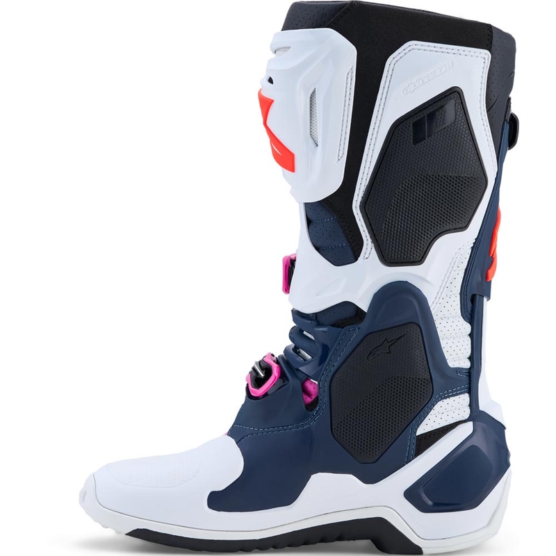 Alpinestars TECH 10 Superventileeritud krossisaapad tumesinine-valge-must-lilla