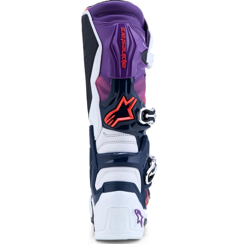 Alpinestars TECH 7 krossisaapad lilla-valge-tumesinine-fluopunane