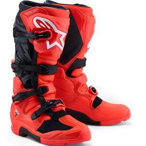 Alpinestars TECH 7 Enduro mootorratta saapad fluo puna-mustad