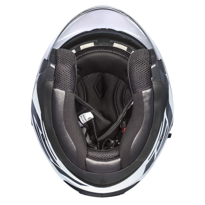 Cassida Jet Tech Corso Open mootorratta kiiver must ja valge