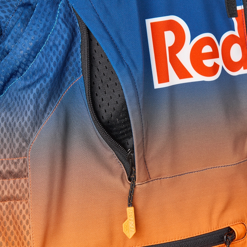 Motokrossi jope KINI Red Bull 1.0 Rallye sinine-oranž