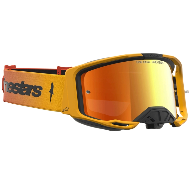 Alpinestars Vision 8 Amber motokrossiprillid kollane-punane-must