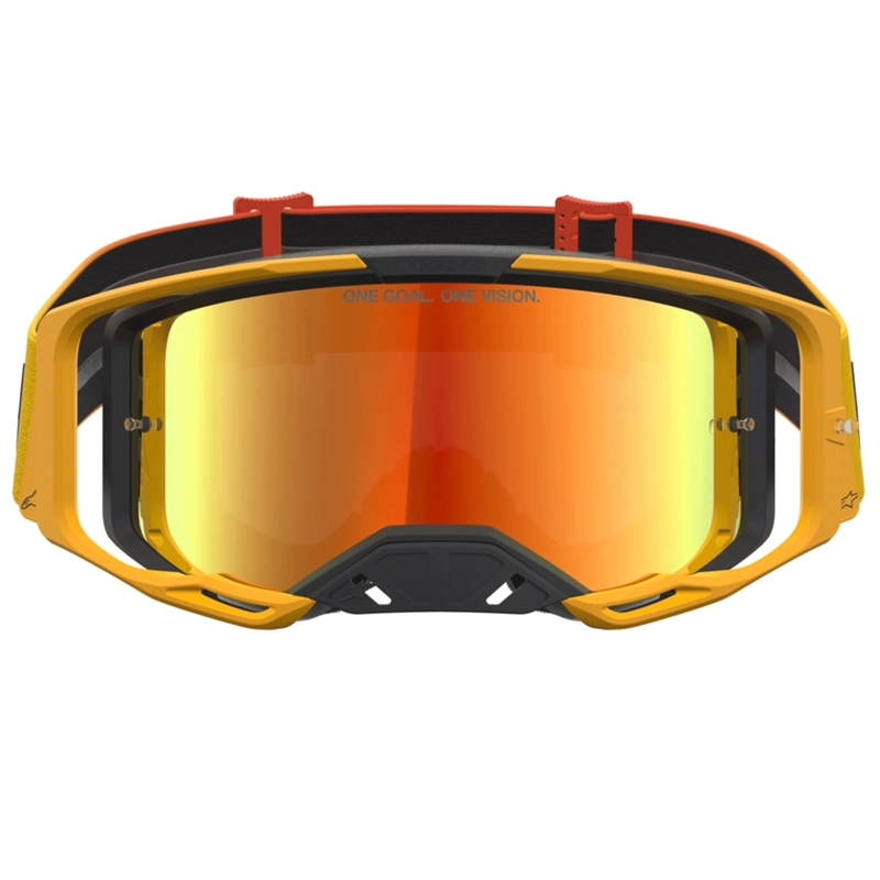 Alpinestars Vision 8 Amber motokrossiprillid kollane-punane-must