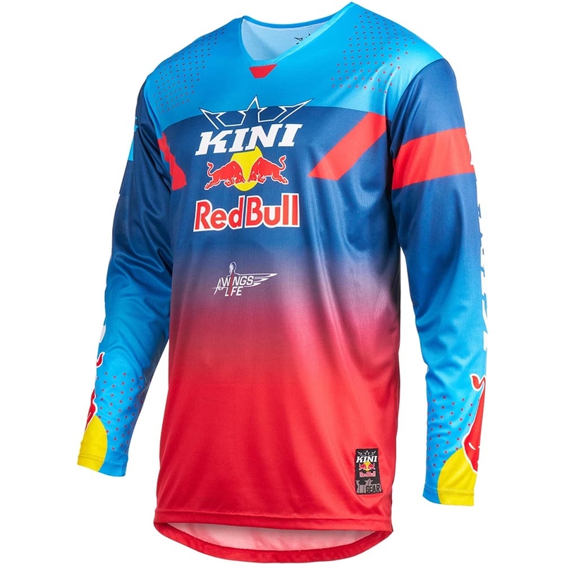 Motokrossi särk KINI Red Bull 2.0 MXC sinine-punane