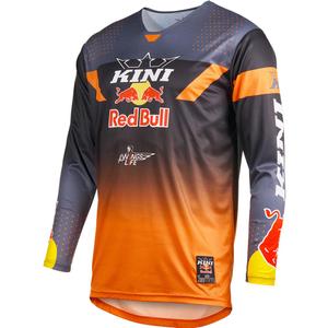 Motokrossi särk KINI Red Bull 2.0 MXC hall-oranž