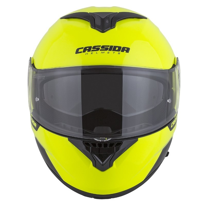 Vyklápěcí přilba na motorku Cassida Compress 2.0 Refraction černo-fluo žlutá