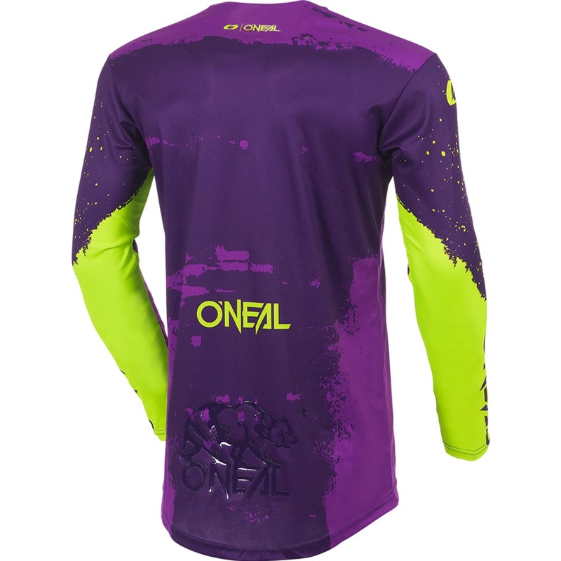 O'Neal Mayhem Paint Motokrossisärk Lilla-Neoonkollane