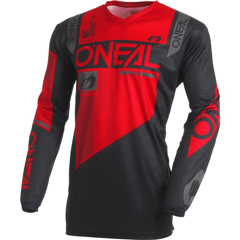 O'Neal Element Factor motokrossisärk must-punane