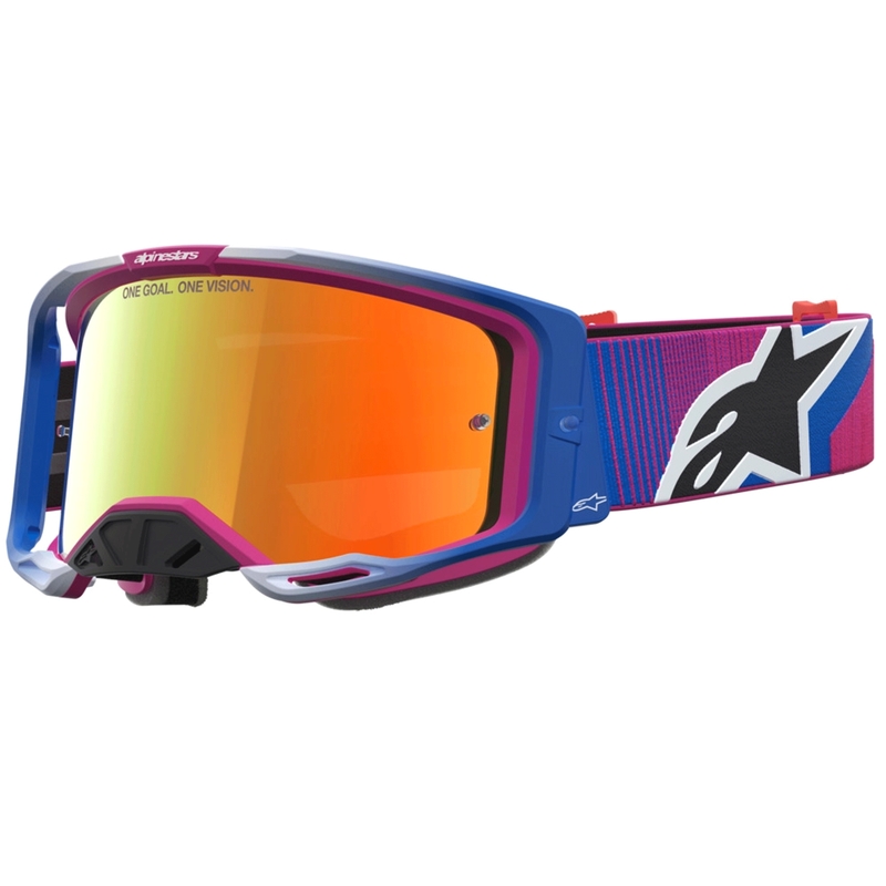 Alpinestars Vision 8 Maven motokrossiprillid puna-mustad
