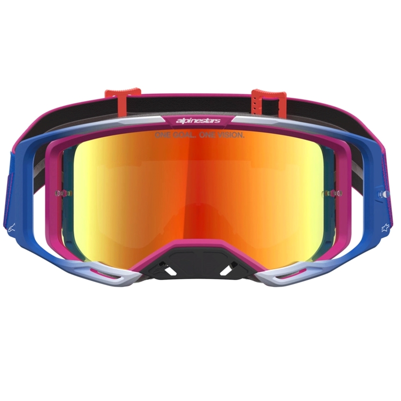 Alpinestars Vision 8 Maven motokrossiprillid puna-mustad