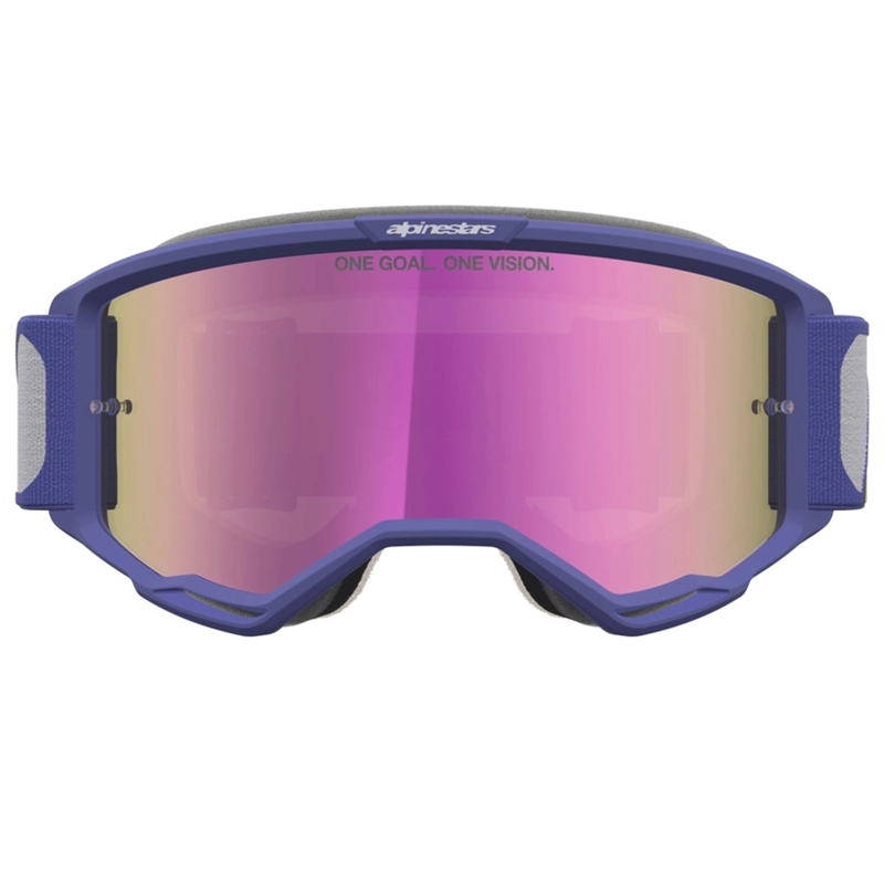 Alpinestars Vision 5 Drag motokrossiprillid puna-lillad