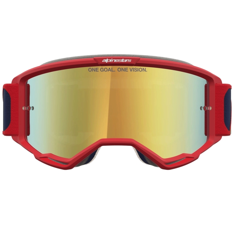 Alpinestars Vision 5 Drag motokrossiprillid punased-sinised-fluorestseeruvad kollased