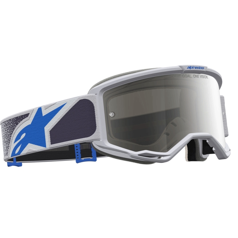 Alpinestars Vision 5 Drag motokrossiprillid helelilla-sinised