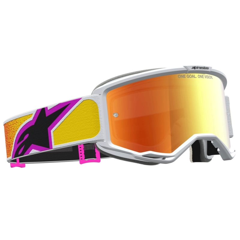 Alpinestars Vision 5 Drag motokrossiprillid oranž-punased
