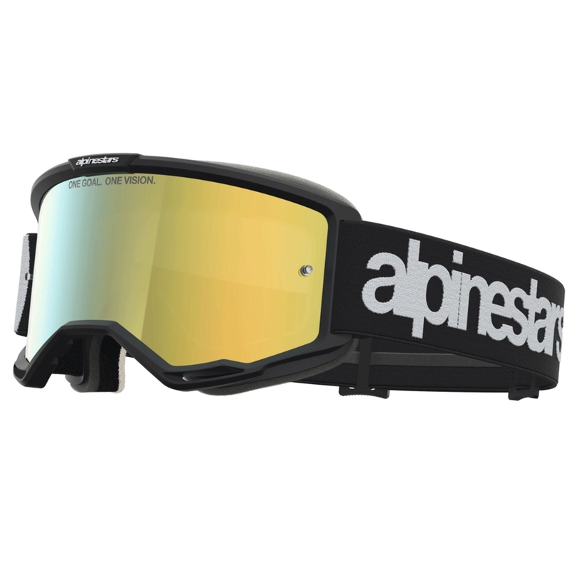 Alpinestars Vision 5 Hone motokrossiprillid must-valged