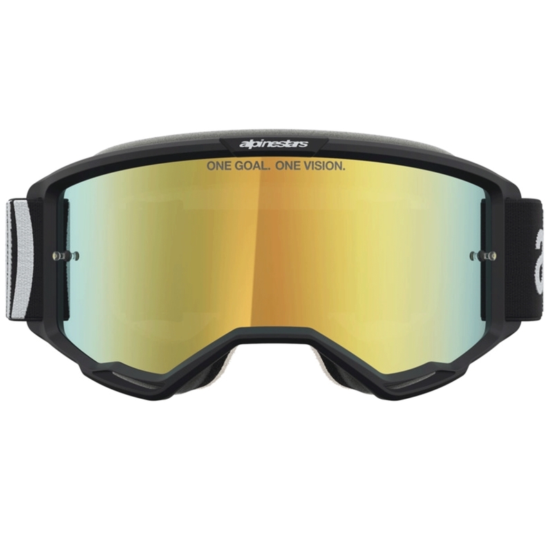 Alpinestars Vision 5 Hone motokrossiprillid must-valged