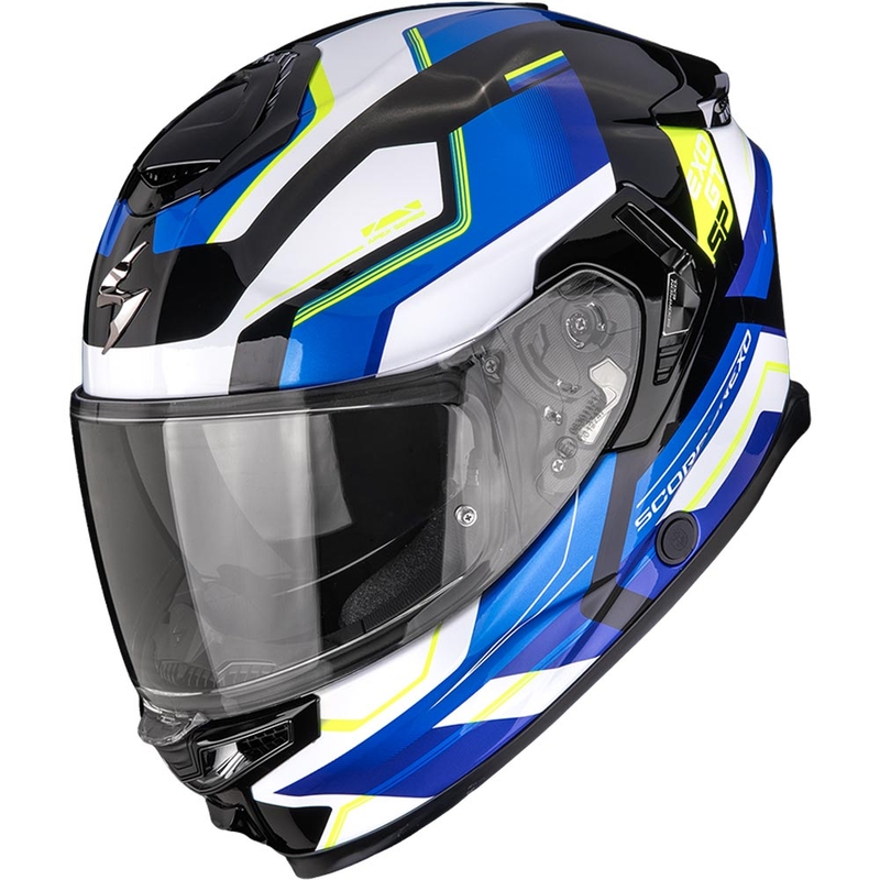 Scorpion EXO-GT SP Air Arkon täismaskne mootorrattakiiver must-valge-sinine