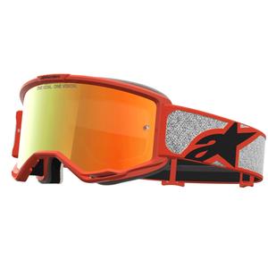 Alpinestars Vision 5 Rora hõbeoranžid motokrossiprillid