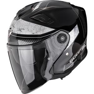 Scorpion EXO-GT Jet Crest avatud mootorrattakiiver must-hõbedane