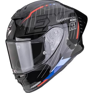 Scorpion EXO-R1 EVO II Air Surge täisnäoga mootorrattakiiver must-sinine-punane