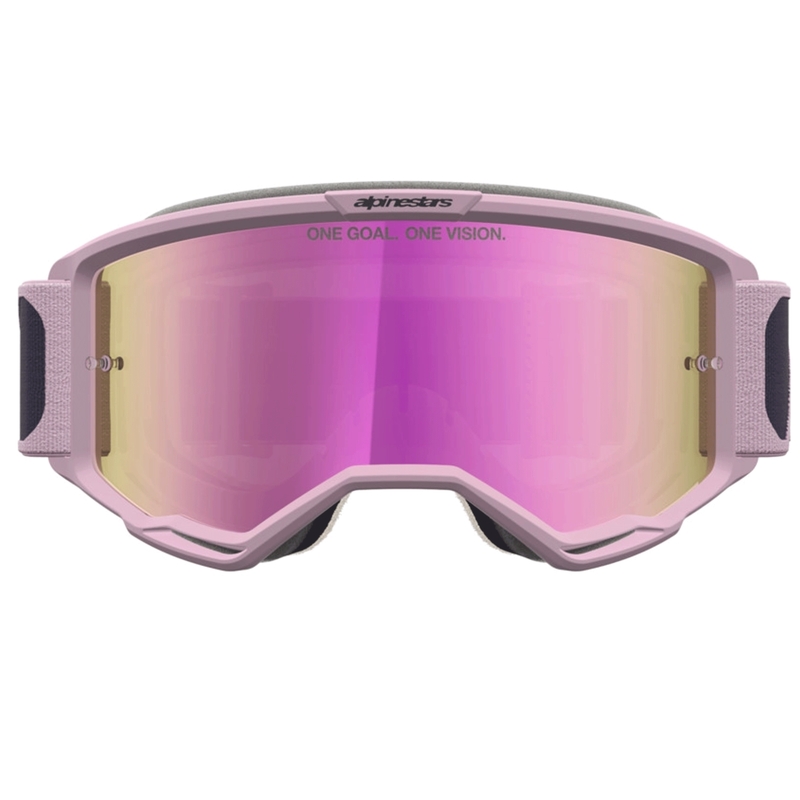 Alpinestars Vision 5 Rora motokrossiprillid tumehall-roosa