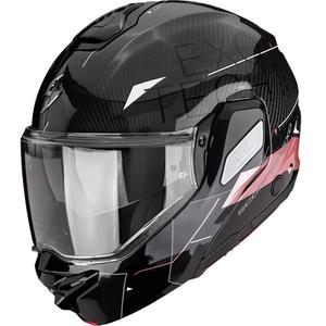 Scorpion EXO-TECH II Carbon Viator ülespööratav mootorrattakiiver must-roosa