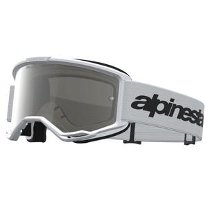 Alpinestars Vision 3 Wordmark motokrossiprillid valge-must