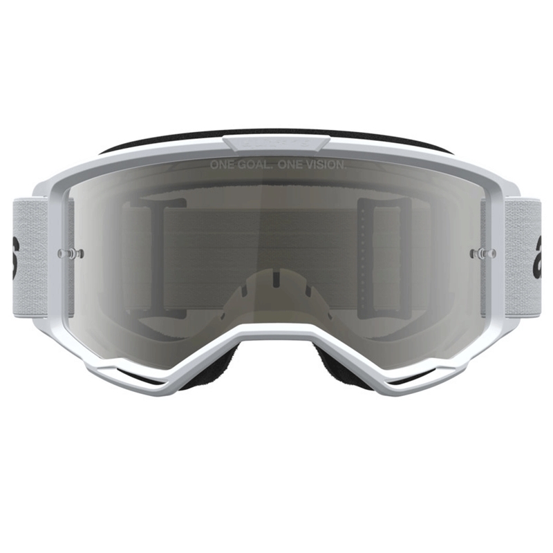 Alpinestars Vision 3 Wordmark motokrossiprillid valge-must