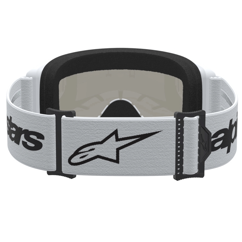 Alpinestars Vision 3 Wordmark motokrossiprillid valge-must