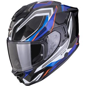 Scorpion EXO-1500 Carbon Air Hydro täismaskiiver must-valge-sinine