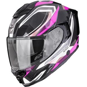 Scorpion EXO-1500 Carbon Air Hydro täismaskiiver must-valge-roosa