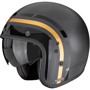 Scorpion Belfast II Carbon Regal avatud mootorrattakiiver matt must-kuldne