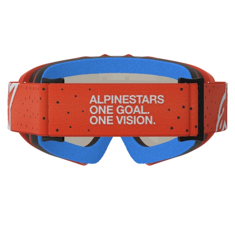 Alpinestars Vision Youth Vesta oranž-hõbedased laste motokrossiprillid