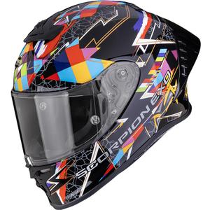 Scorpion EXO-R1 EVO II Air Pouls täisnäoga mootorrattakiiver must-mitmevärviline