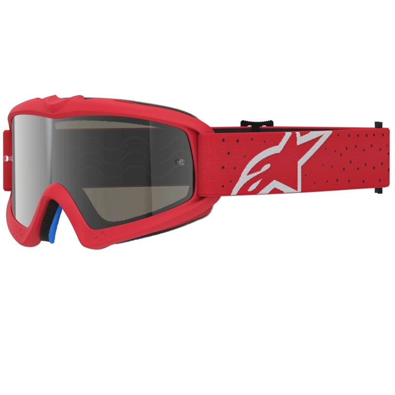 Alpinestars Vision Youth Vesta laste motokrossiprillid, punased-kroomsed