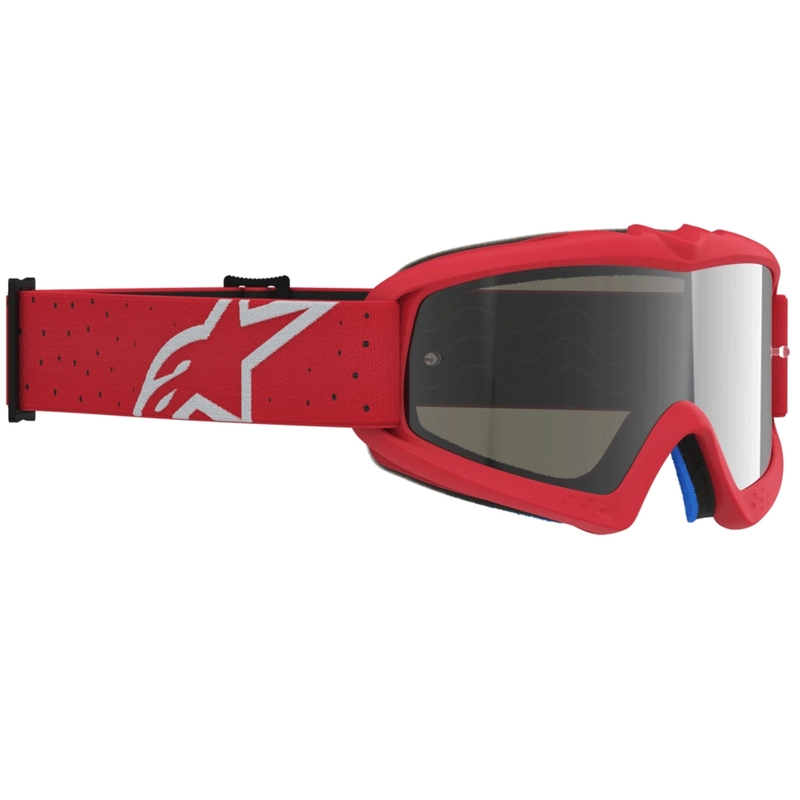 Alpinestars Vision Youth Vesta laste motokrossiprillid, punased-kroomsed