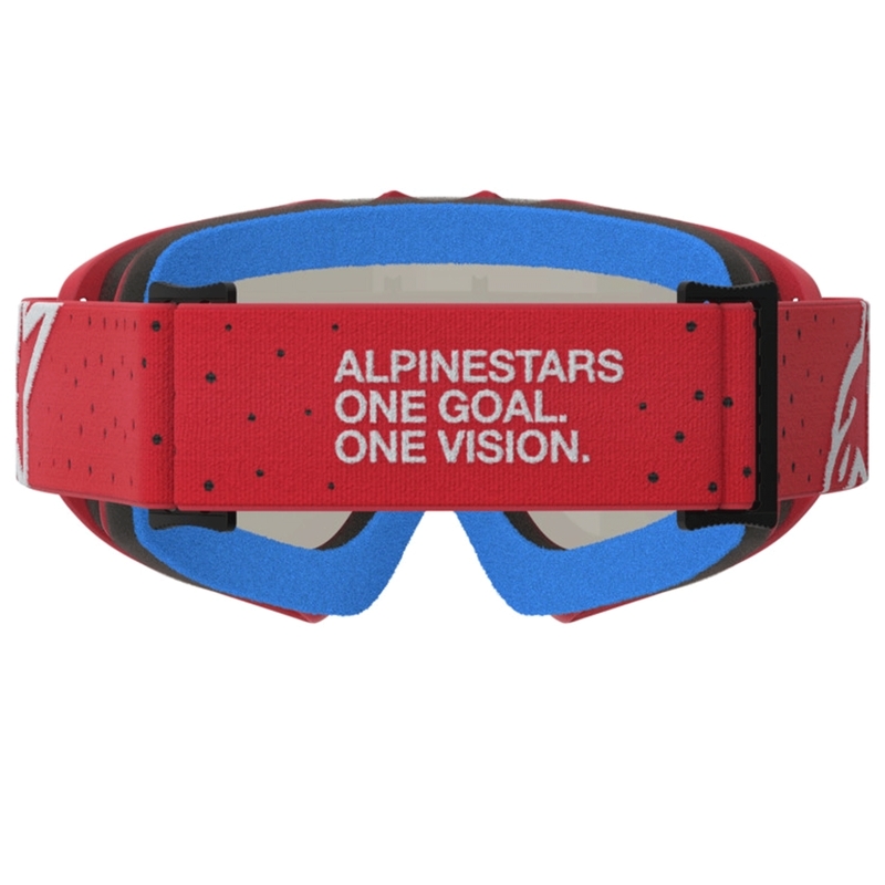 Alpinestars Vision Youth Vesta laste motokrossiprillid, punased-kroomsed