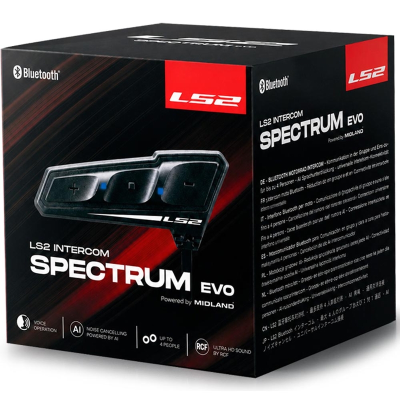 Bluetooth-interkom LS2 Spectrum EVO must