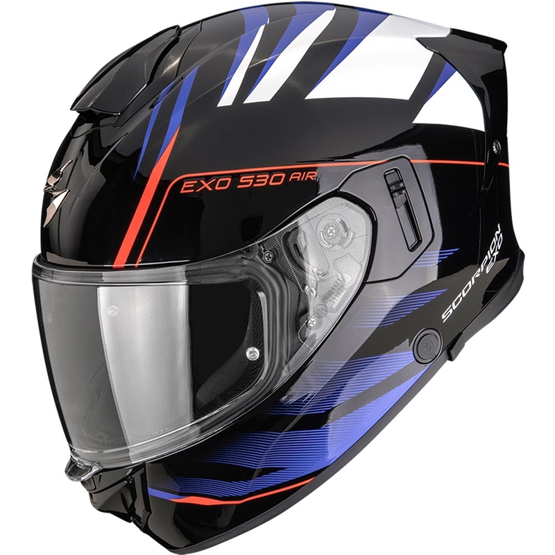 Scorpion EXO-530 Air Tigris täisnäoga mootorrattakiiver must-sinine-valge