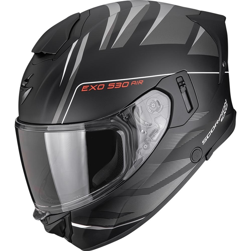 Scorpion EXO-530 Air Tigris täisnäoga mootorrattakiiver matt must-hõbedane