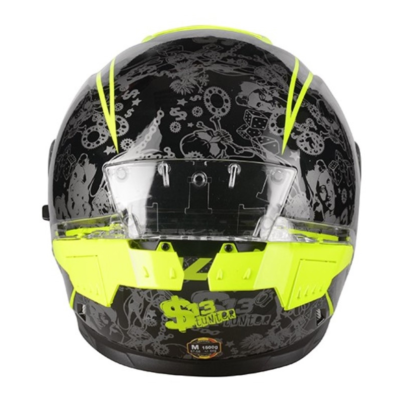 Lazer Rafale SR $13 Original must-hall-fluo kollane integreeritud mootorratta kiiver allahindlus